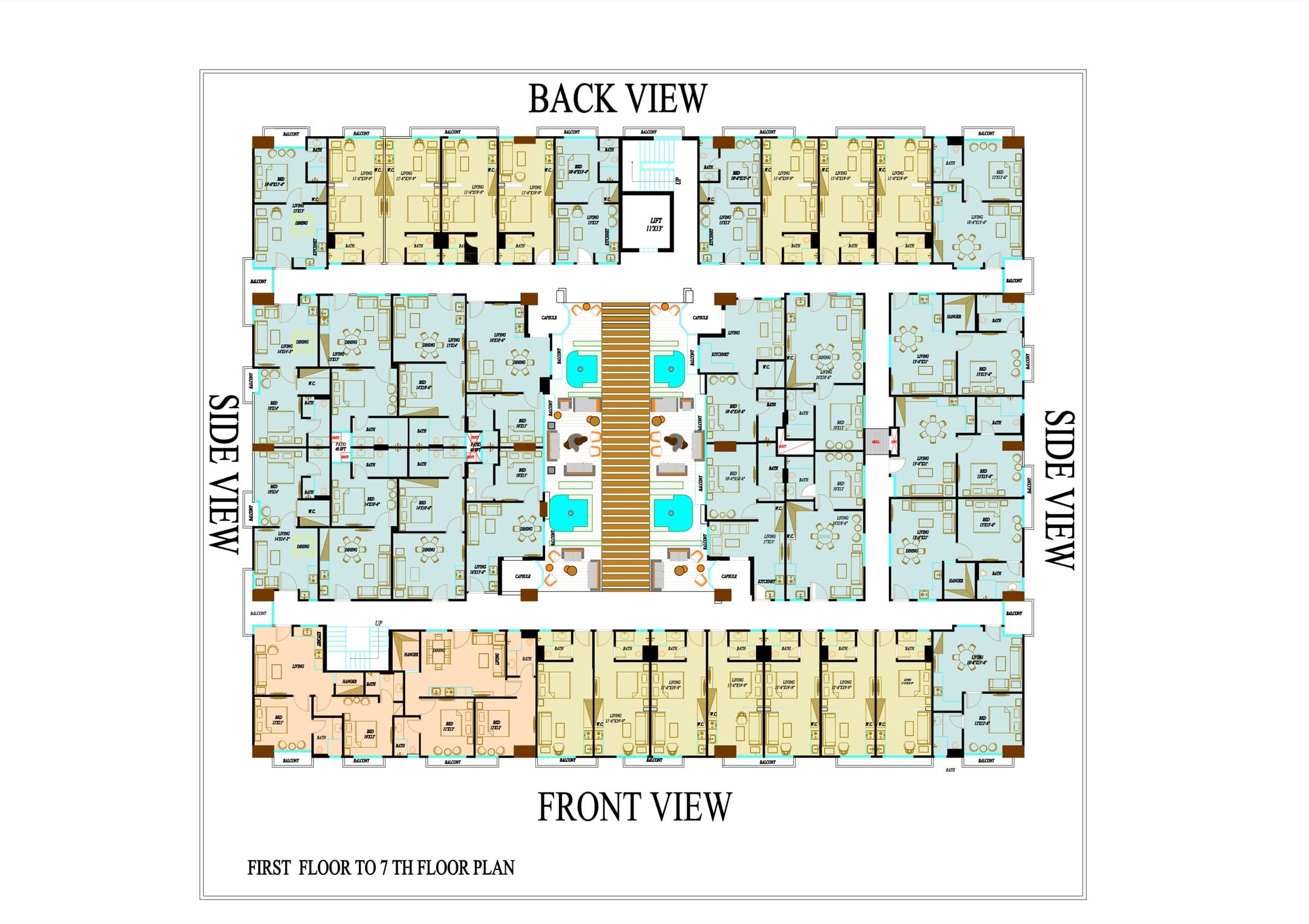 1st – 7th Floor